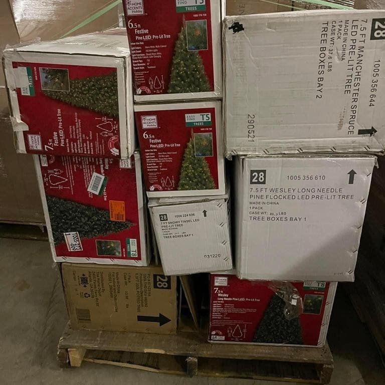 Bulk Chrismas Tree Liquidation Pallet - Image 2