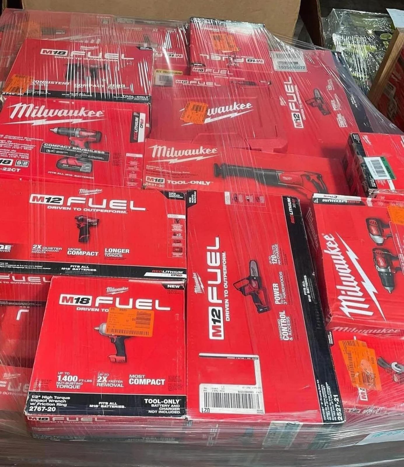 Assorted Milwaukee Power Tools Liquidation Pallets